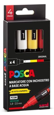 UNIPOSCA PENNARELLI PUNTA MEDIA  4 COLORI