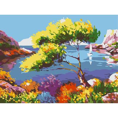 TELA CON I NUMERI MARE