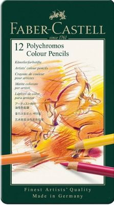 Matite Colorate Polychromos  12 Pastelli Faber-catel