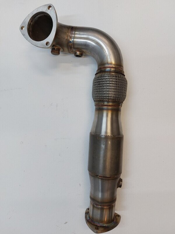 VX220 3" supercharger downpipe with 200 cell cat