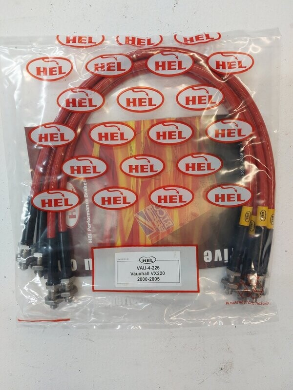 vx220 elise exige HEL brake lines - RED