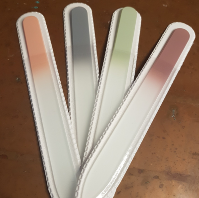 Glasnagelfeile 13,5 cm bunt