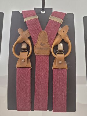 Sir Redman Deluxe Hosenträger Denim Urban bordeaux Sir Redman Deluxe Hosenträger Denim Urban bordeaux