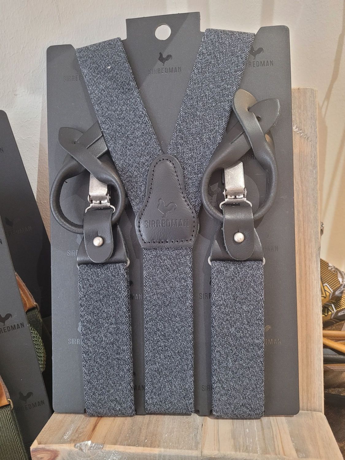 Sir Redman Deluxe Hosenträger Denim Urban schwarz