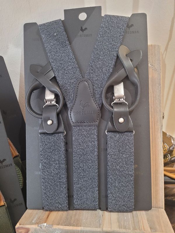 Sir Redman Deluxe Hosenträger Denim Urban schwarz