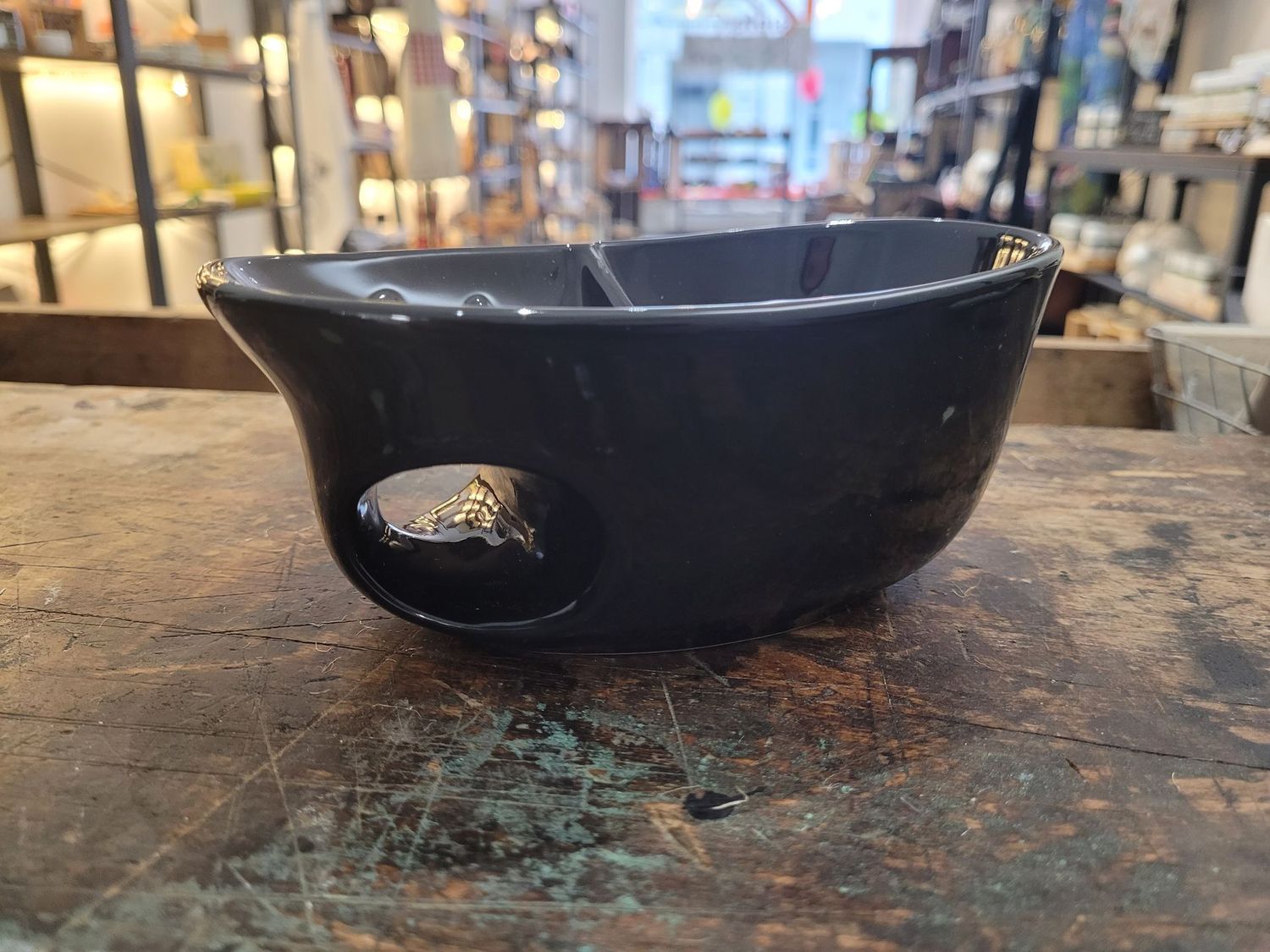 Rasiermug Porzellan schwarz