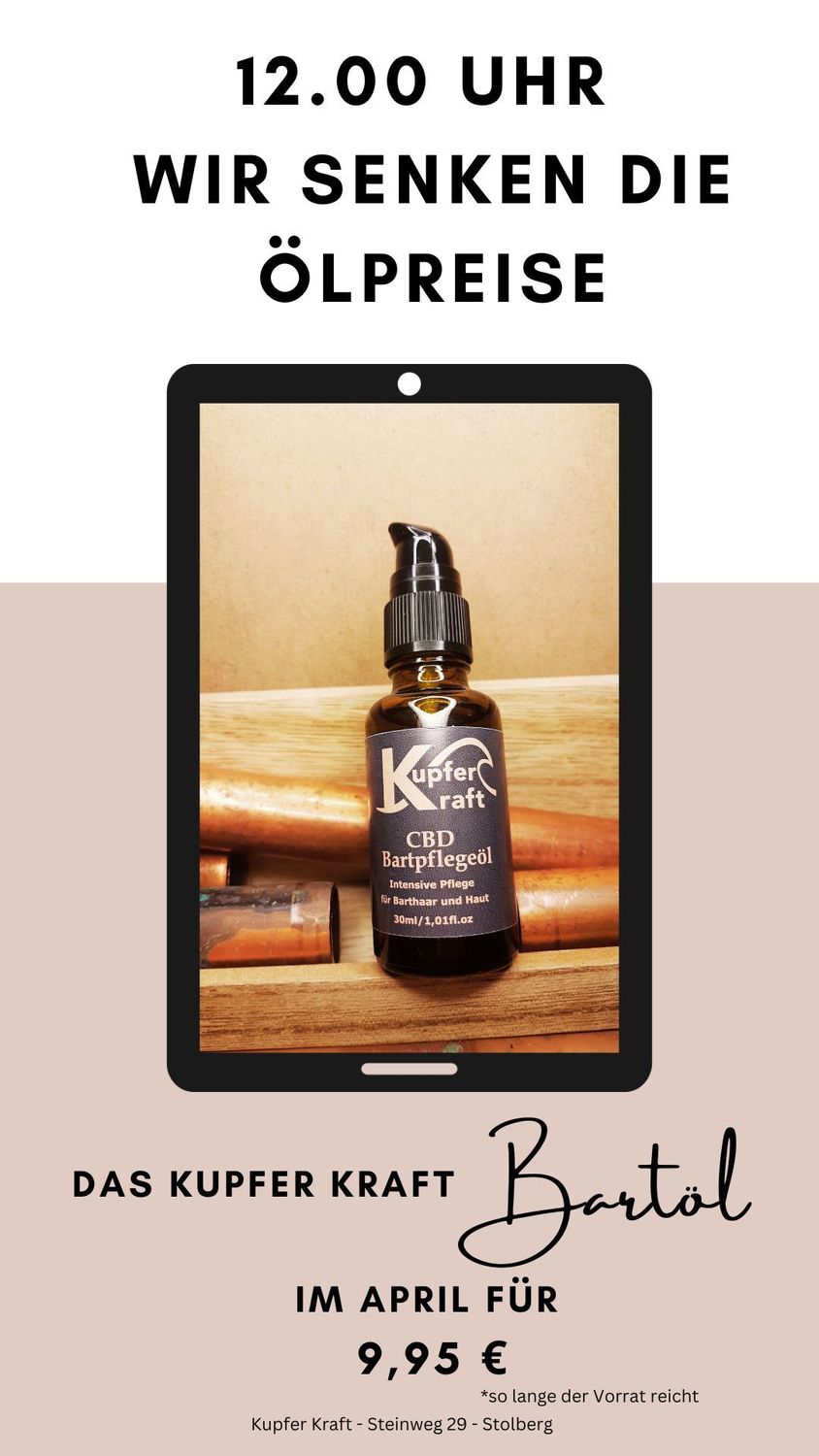 Bartpflegeöl mit CBD 30 ml