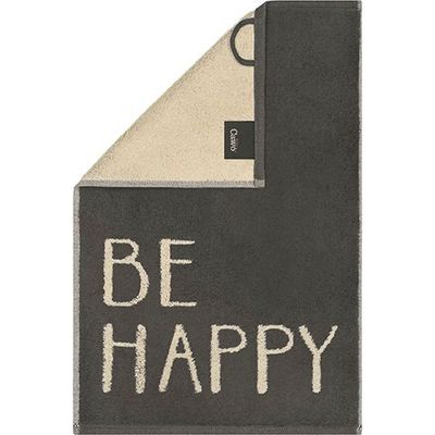 Gästehandtuch Bicycle  Spruch CAWÖ  grau/beige  30x50cm