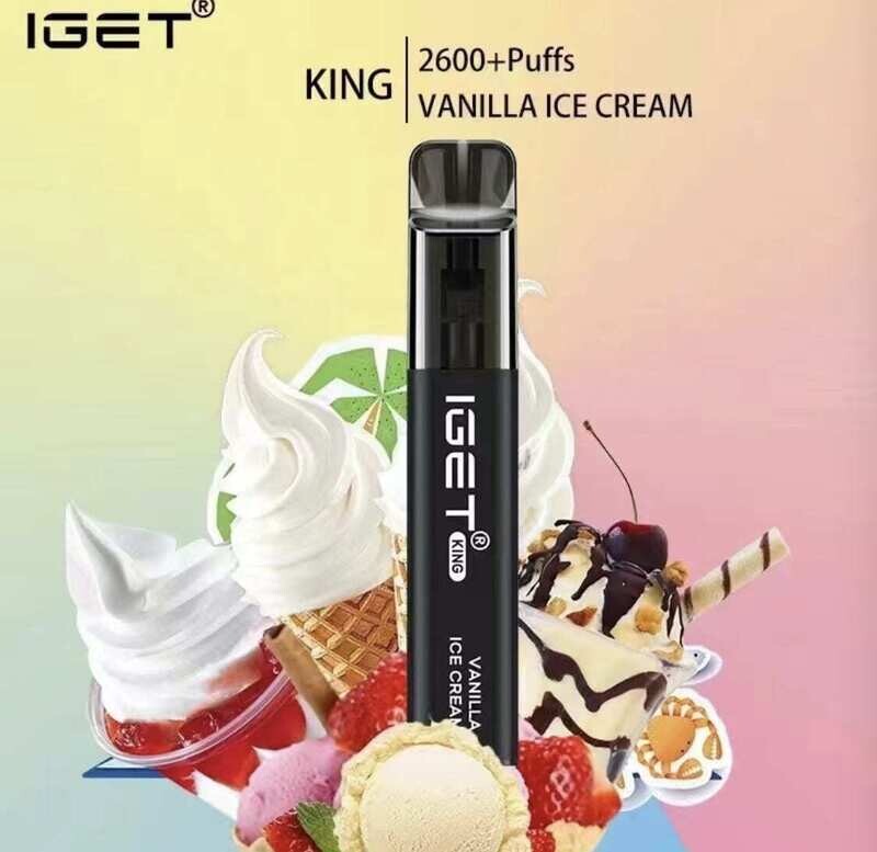 SYDNEY VAPES disposable vape IGET KING Vanilla Ice Cream