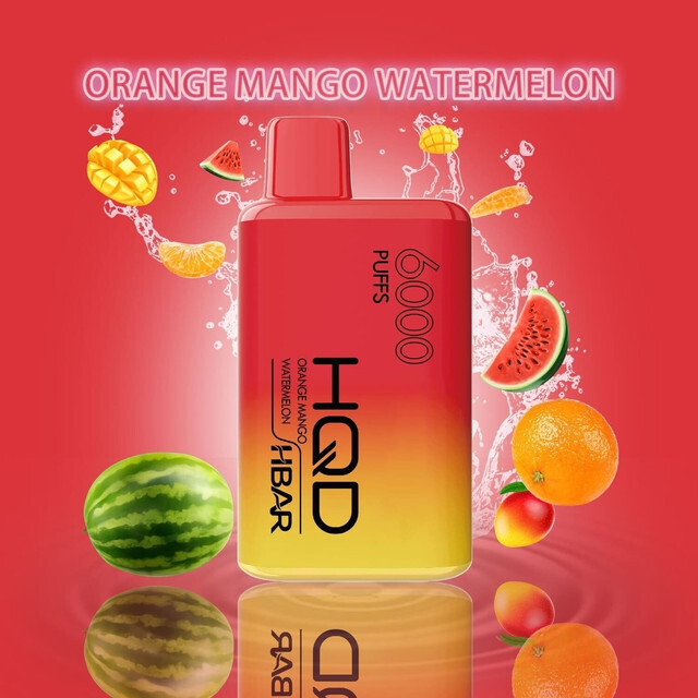 HQD Hbar 6000 - Orange mango watermelon