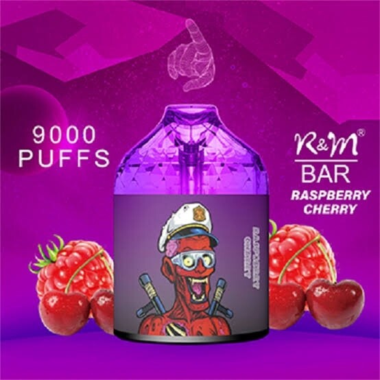 R and M BAR 9000 - Raspberry Cherry
