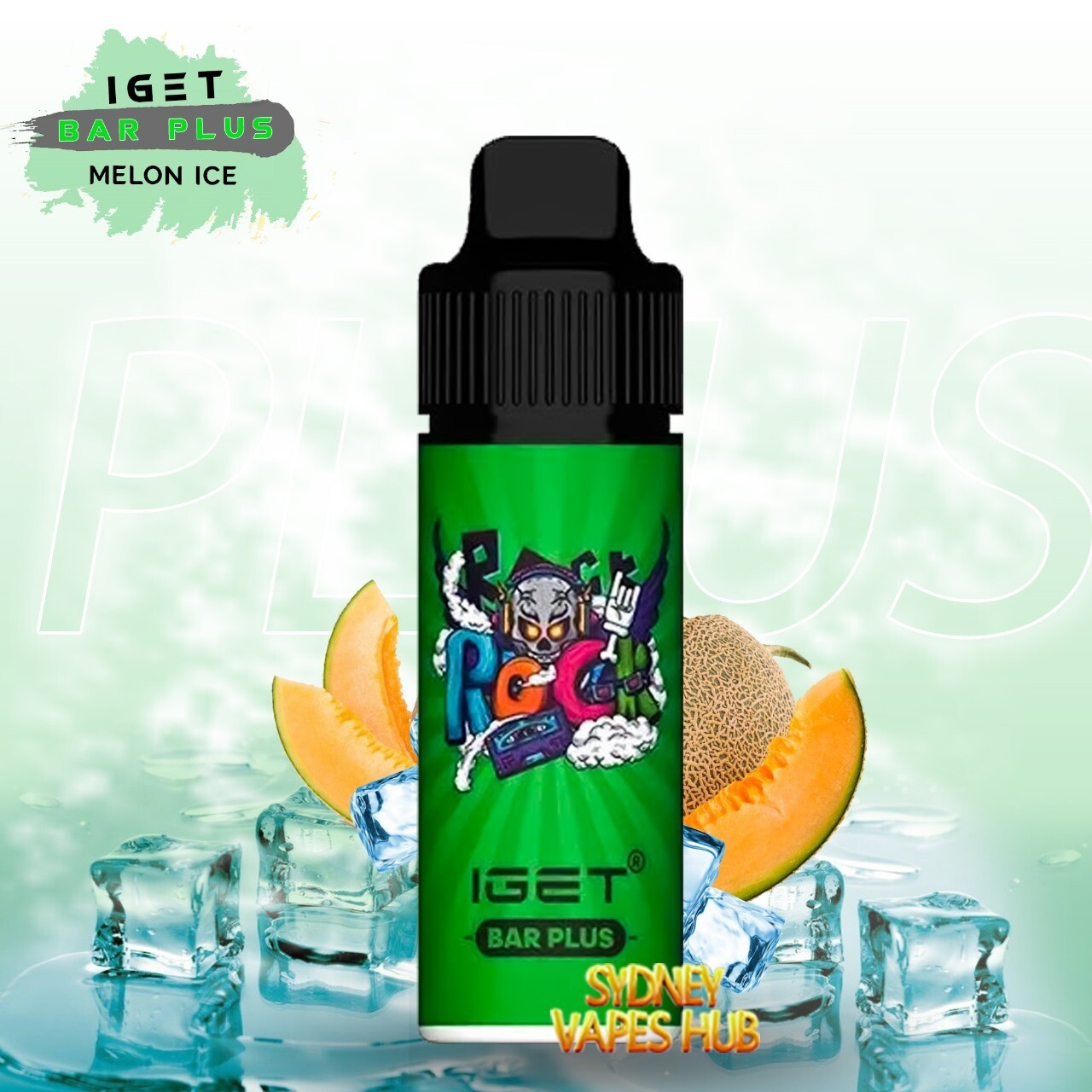 Buy Online Iget Bar Plus 6000 Puffs Melon Ice Flavours