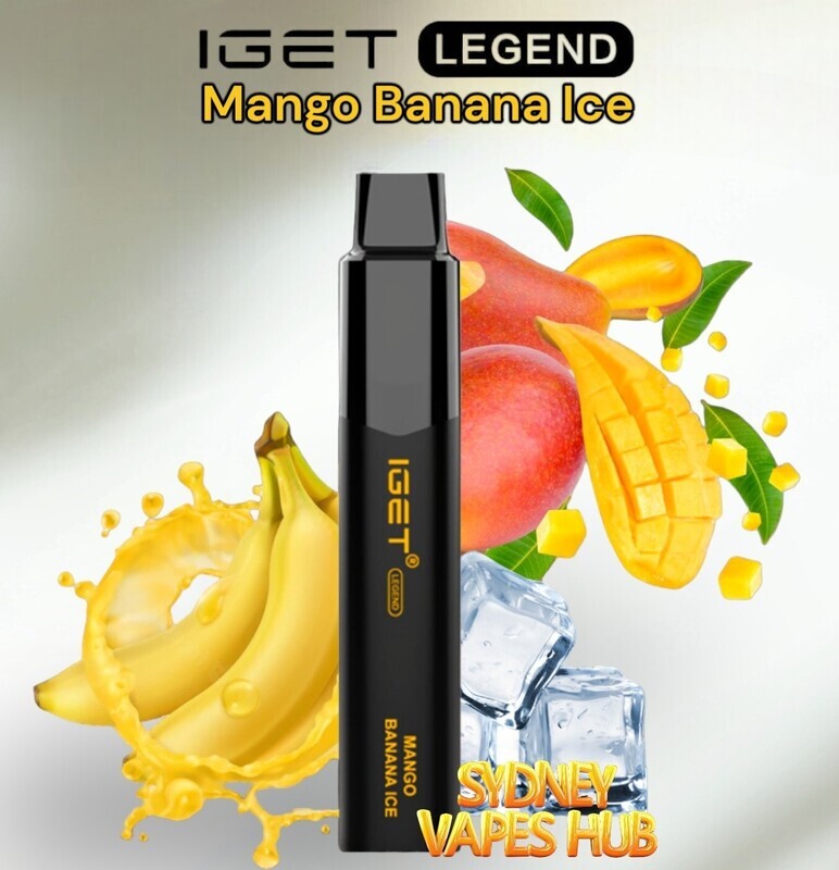 Buy Online IGET Legend 4000 Flavours Mango Banana Ice
