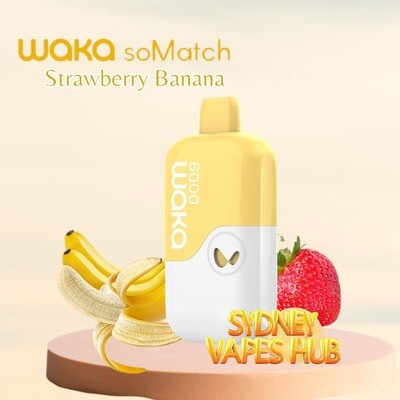 Waka Somatch Strawberry Banana 6000