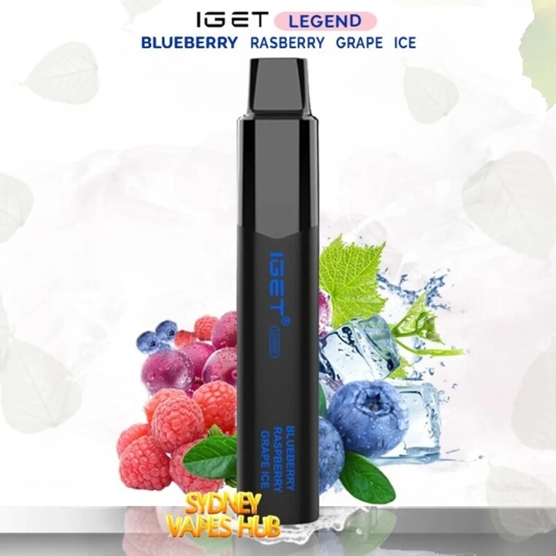 Buy IGET Legend Flavours Blueberry Raspberry Grape Ice
