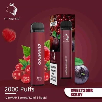 Gunnpod Sweet Sour Berry 2000 Puffs