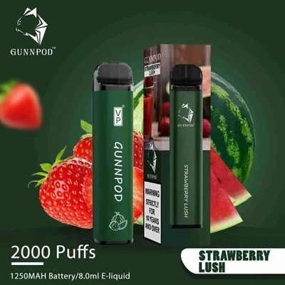 Gunnpod Strawberry Lush 2000 Puffs