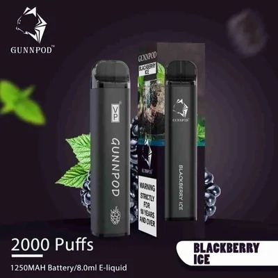 Gunnpod Blackberry Ice 2000 Puffs