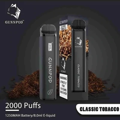 Gunnpod Classic Tobacco 2000 Puffs