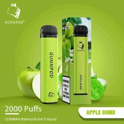 Gunnpod Apple Bomb 2000 Puffs