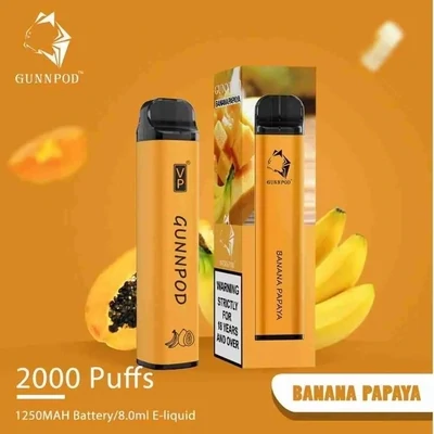 Gunnpod Banana Papaya 2000 Puffs