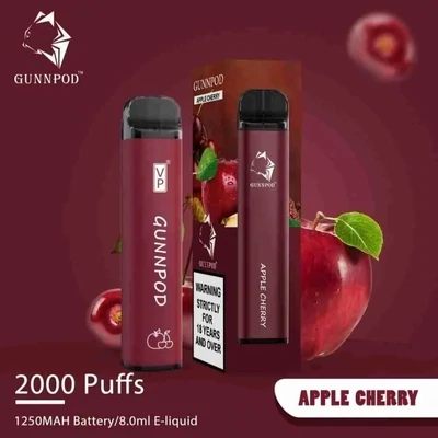 Gunnpod Apple Cherry 2000 Puffs