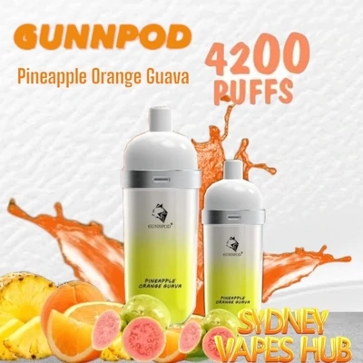 Gunnpod Wave 4200 - Pineapple Orange Guava