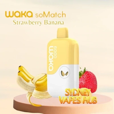 Waka Somatch Strawberry Banana 6000