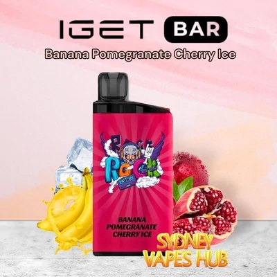 IGET Bar 3500 Banana Pomegranate Cherry Ice