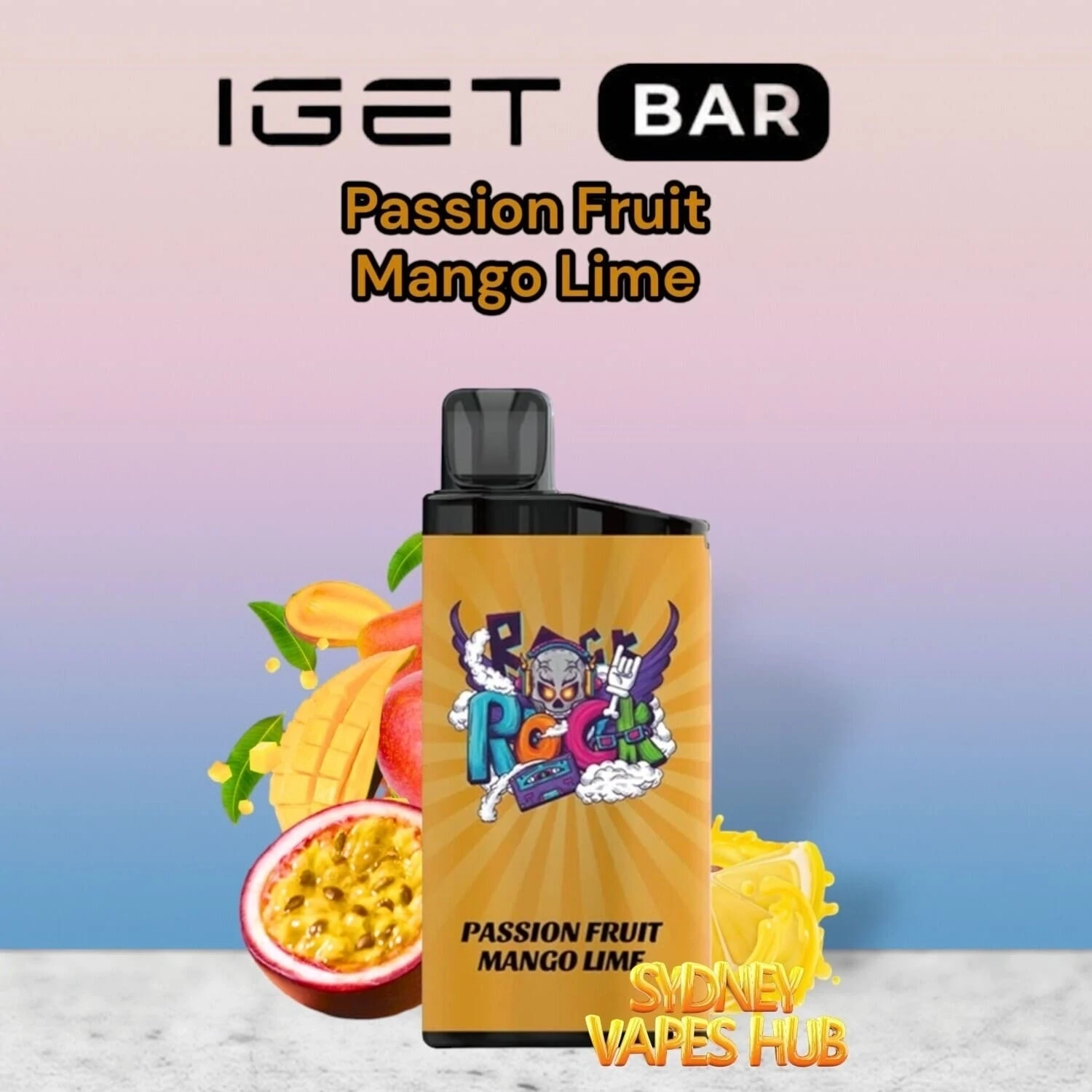IGET Bar 3500 Passion Fruit Mango Lime