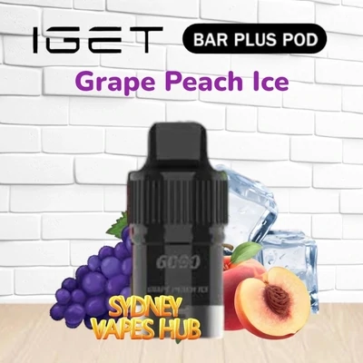 IGET BAR Plus Pod Grape Peach Ice