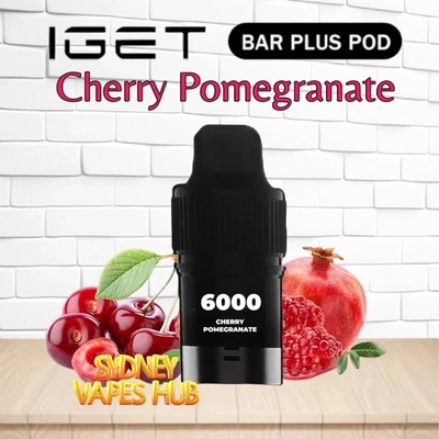 IGET Bar Plus Pod Cherry Pomegranate
