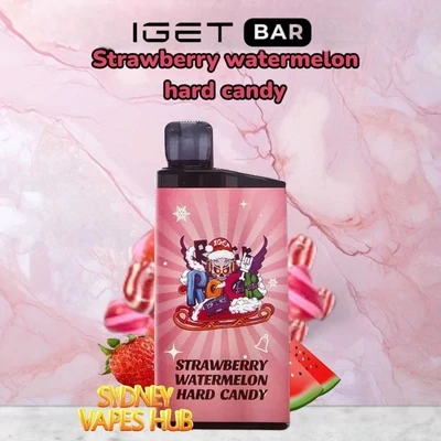 IGET Bar 3500 Strawberry Watermelon Hard Candy