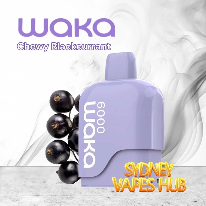 Waka Pod Chewy Blackcurrant 6000 Disposable Vape Sydney Vape
