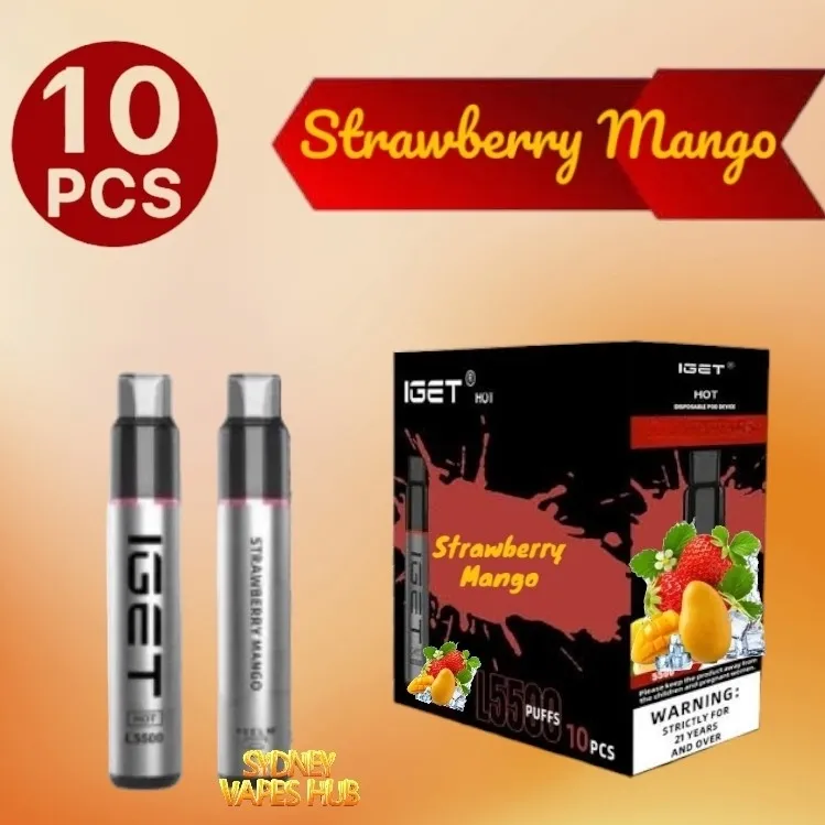 IGET HOT Strawberry mango 5500 ( 10 pack )