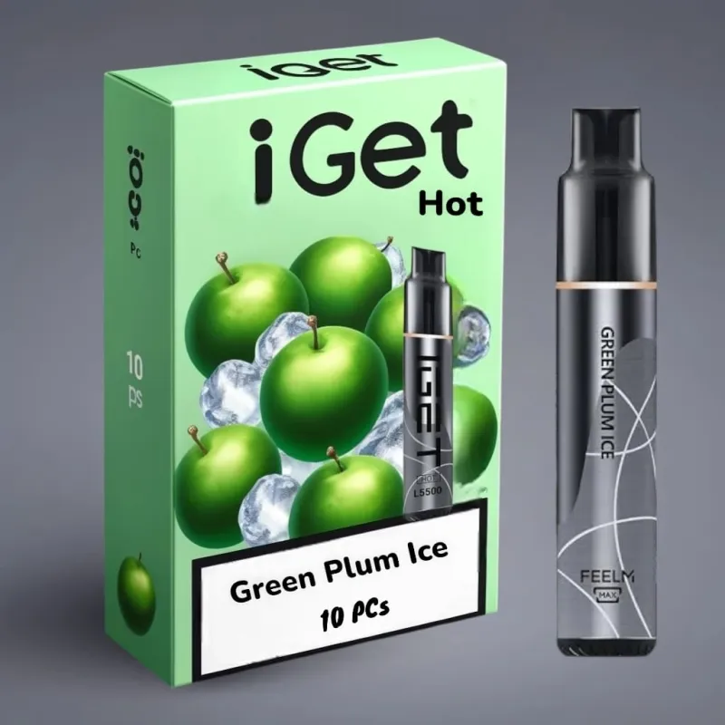 IGET HOT Green Plum Ice 5500 - 10 pack