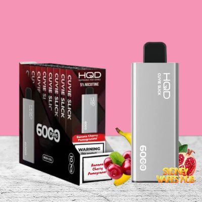 full box  Hqd Slick 6000 Banana Cherry Pomegranate