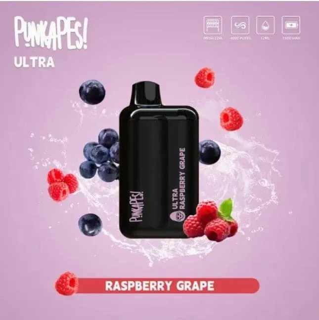 Punkapes Ultra Raspberry Grape 4000