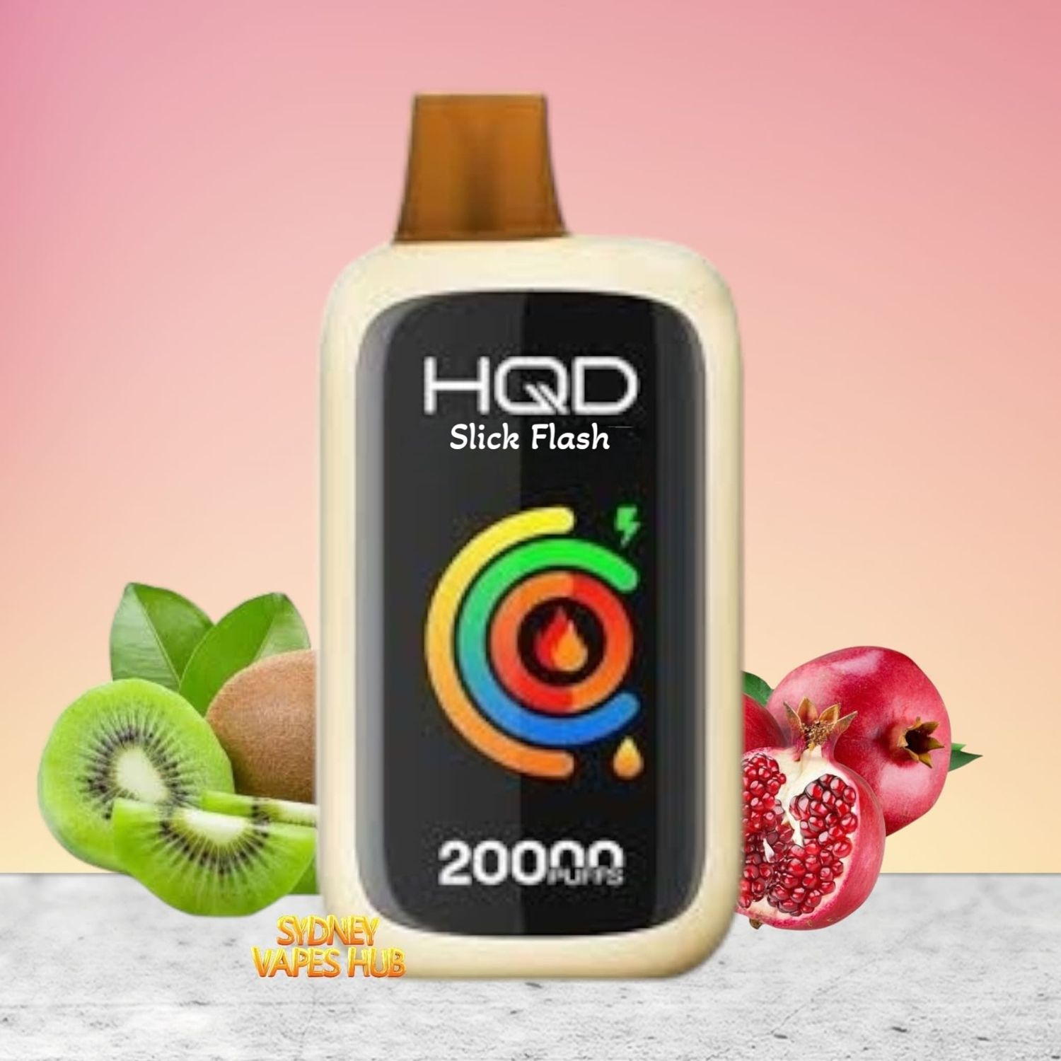 HQD Slick Flash 20K Kiwi pomegranate