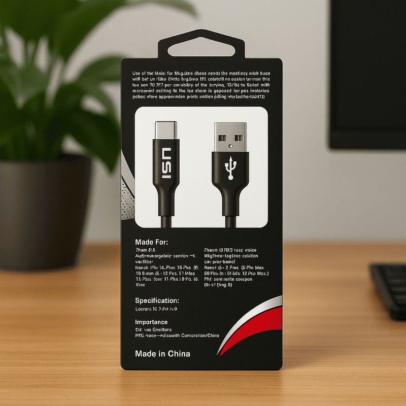 PowerQuik USB Charging Cable - Black colour