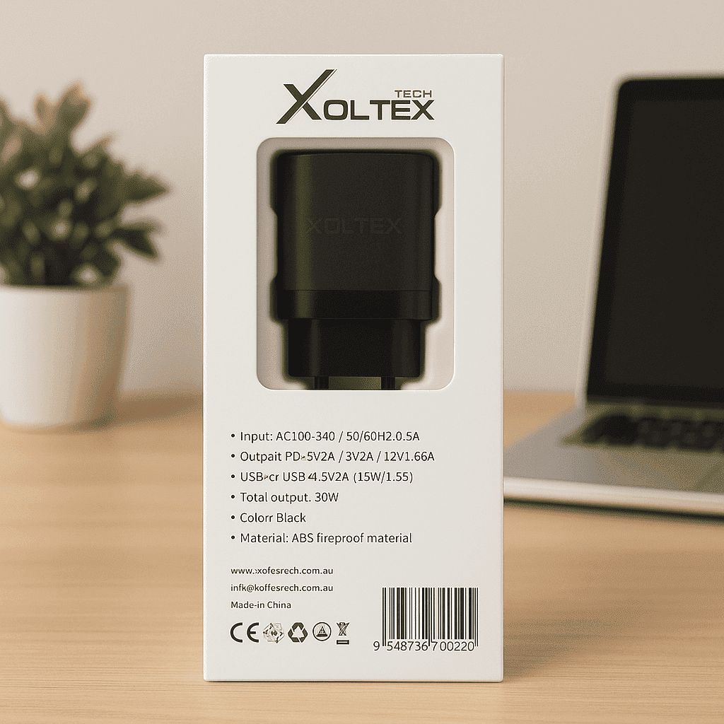 XOLTEX USB-C &amp; USB-A Fast Charger 25W