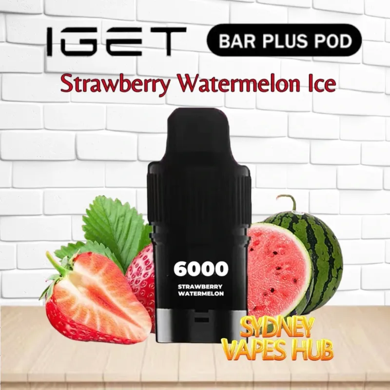 IGET Bar Plus Pod Strawberry Watermelon Ice IGET Bar Plus Pod Strawberry Watermelon Ice