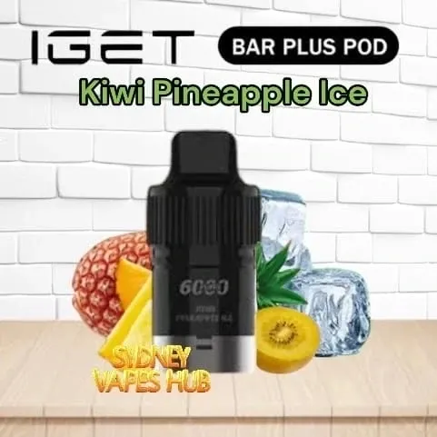 IGET BAR Plus Pod Kiwi Pineapple Ice IGET BAR Plus Pod Kiwi Pineapple Ice