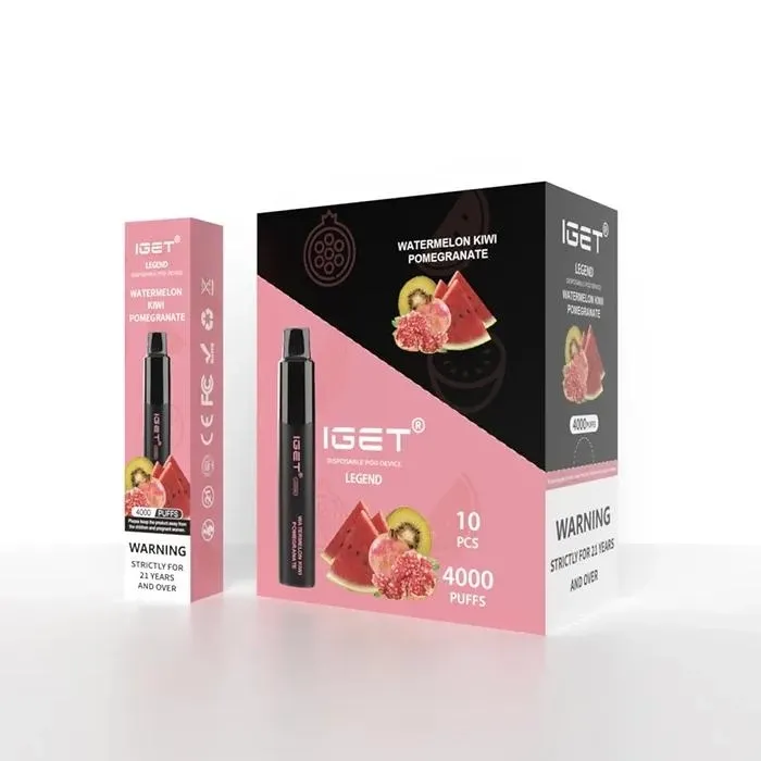 IGET Legend Watermelon Kiwi Pomegranate 10 Pack