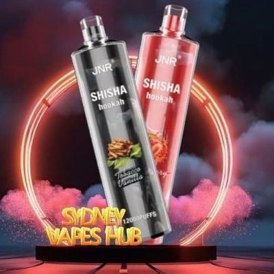 JNR Shisha Hookah 12k disposable vape showcasing modern design and high puff capacity for a premium…