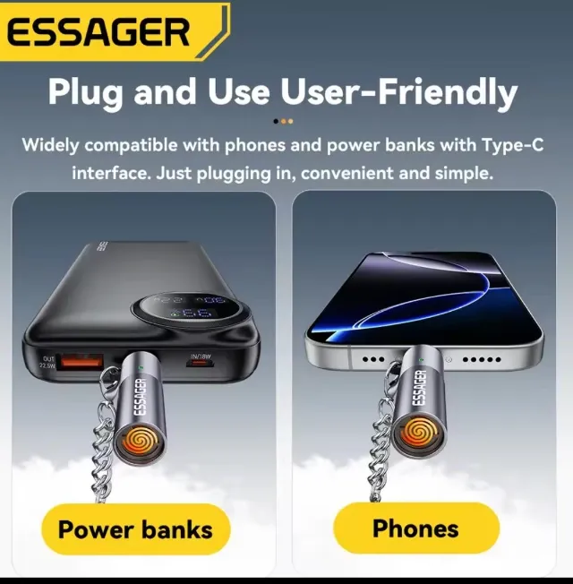 type C smart lighter