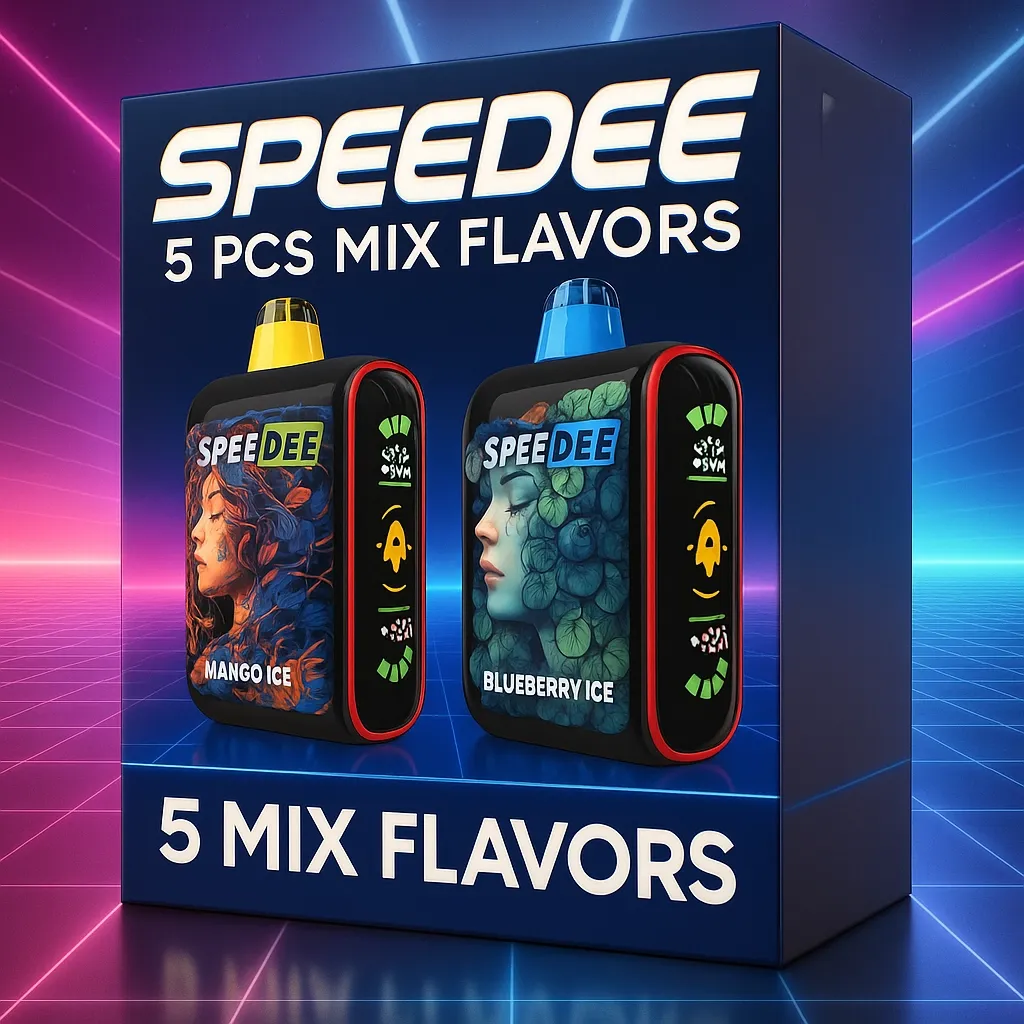 5 Pcs Of SPEEDEE 12k Puffs - One Flavour Or Mix