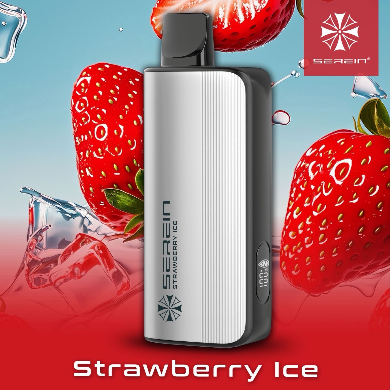 Serein 12000 Strawberry Ice  - Alibarbar Alternative