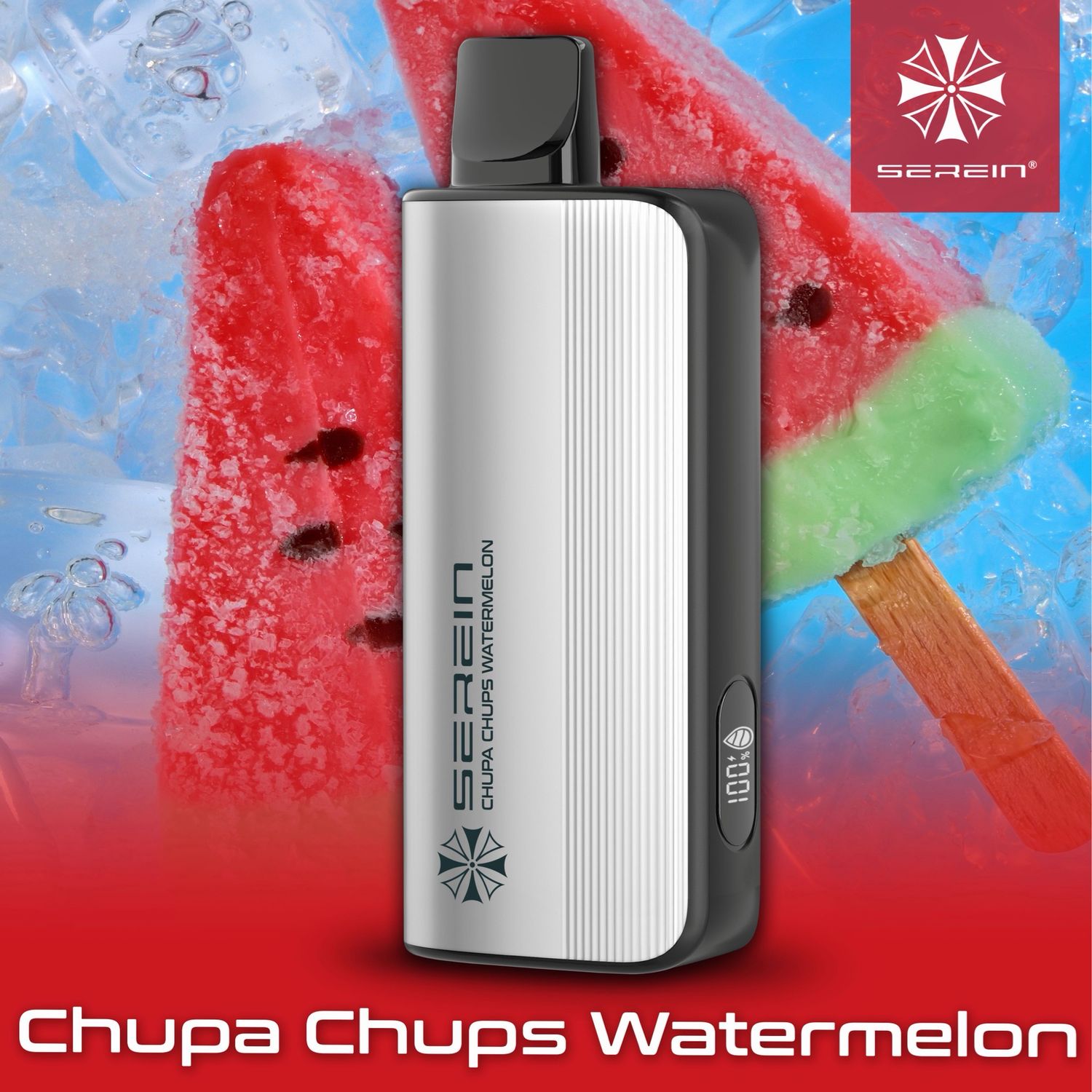 Serein 12000 Chupa Chups Watermelon   - Alibarbar Alternative