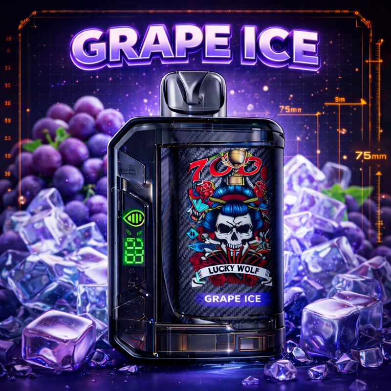 Lucky Wolf 7000 - Grape Ice